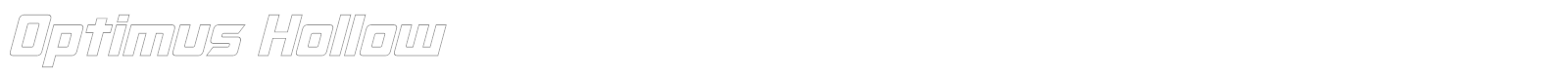 Optimus font preview